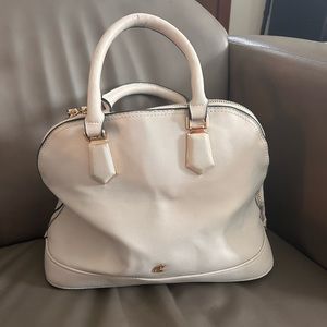 White vegan leather Kate & Alex purse